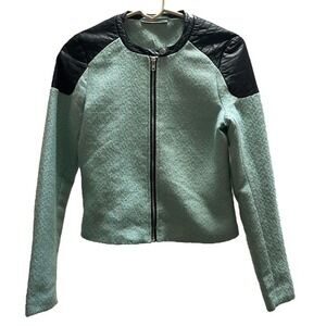 Noisy May Teal and Black Jacket Size Small
